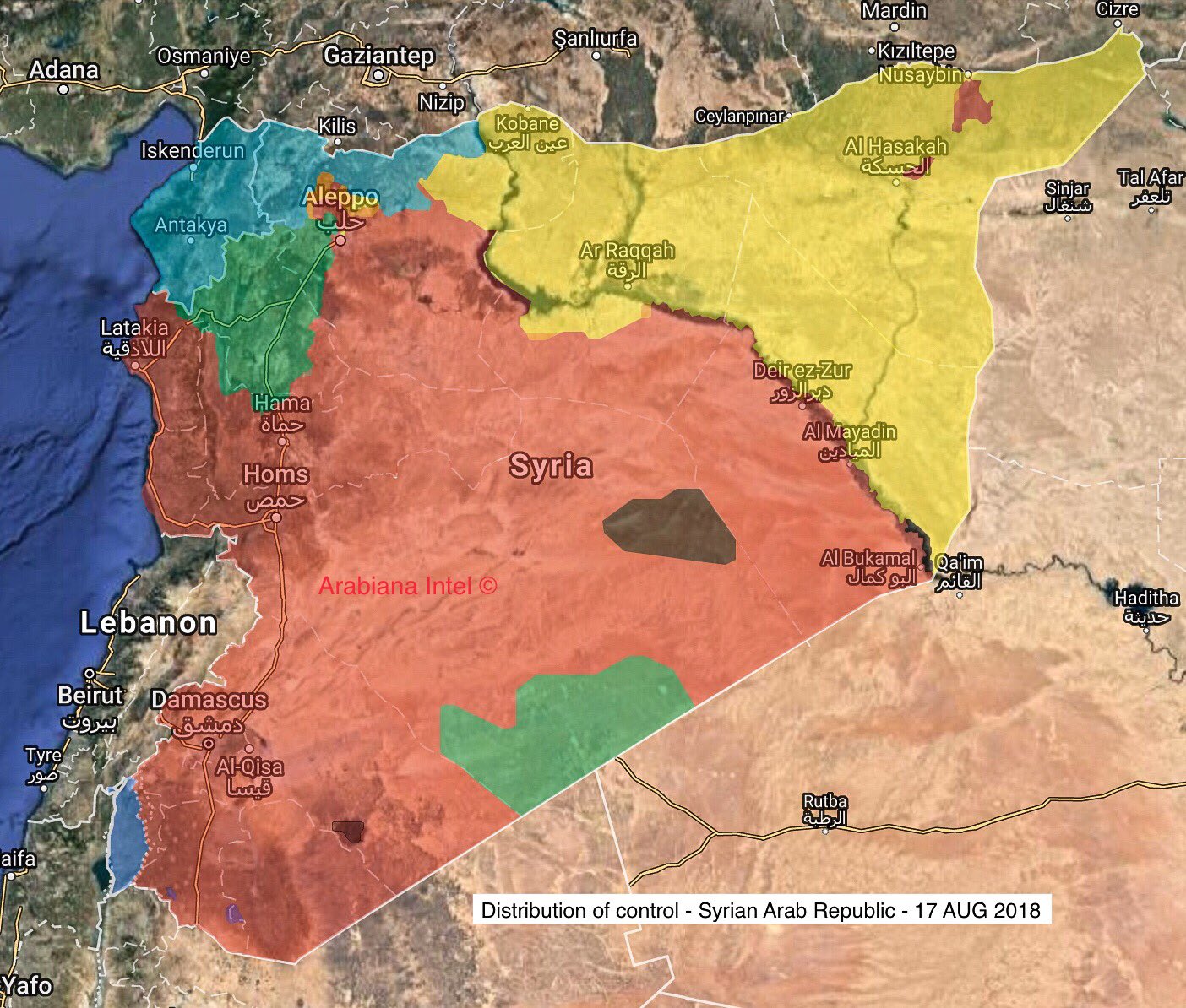 Aktuální vojenská situace v Sýrii