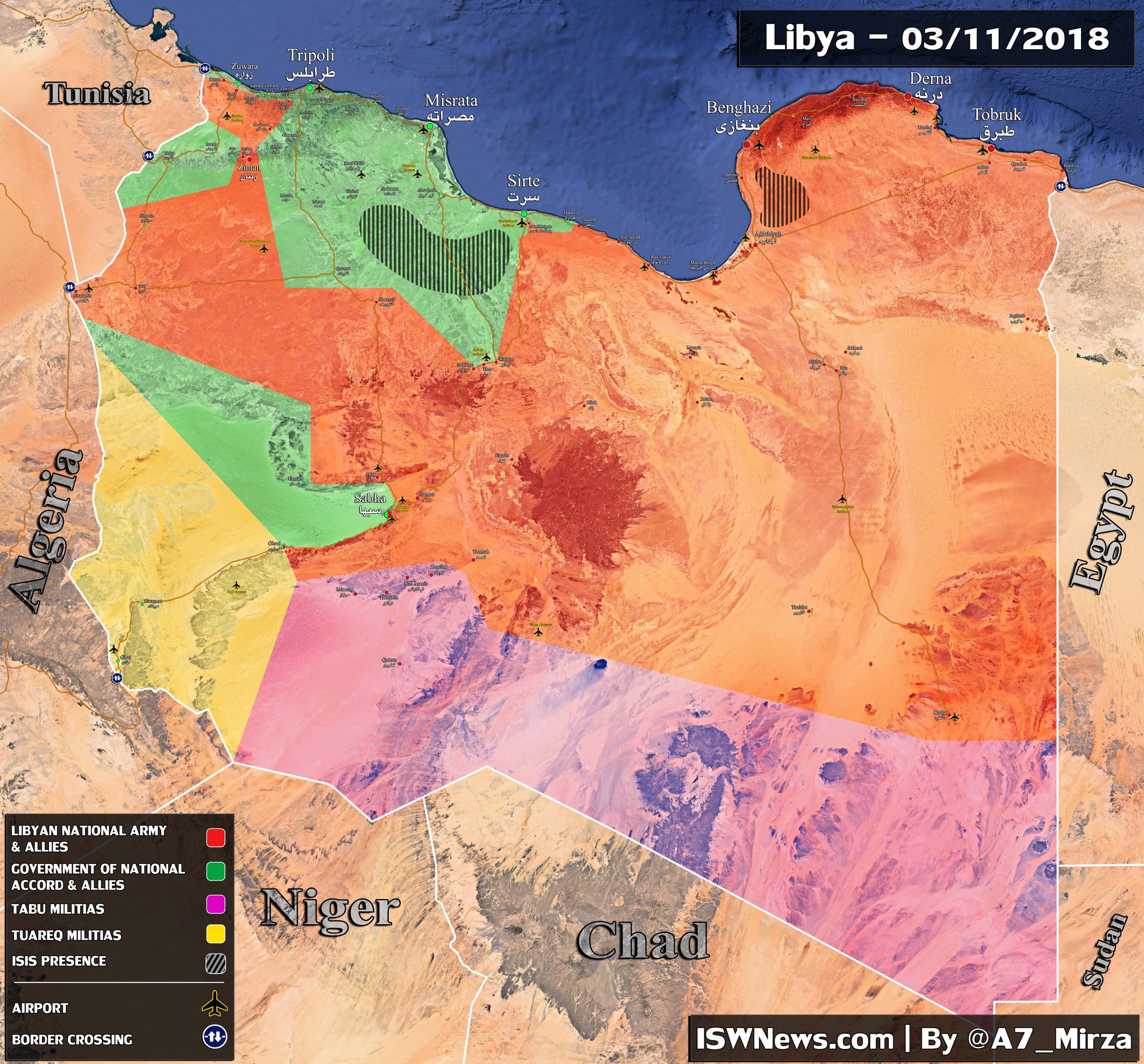 Aktuální vojenská situace v Libyi