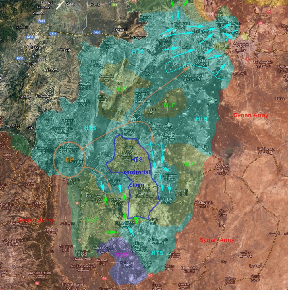 Aktuální vojenská situace v syrské provincii Idlíb