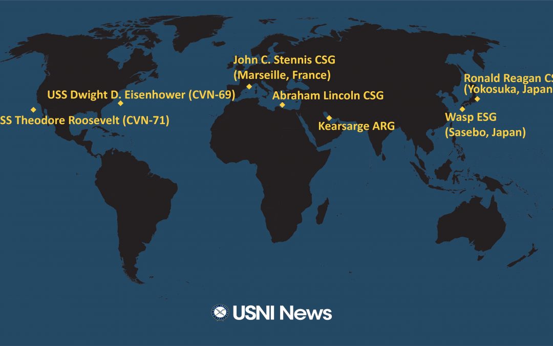 Dva útočné svazy letadlových lodí USA ve středomoří