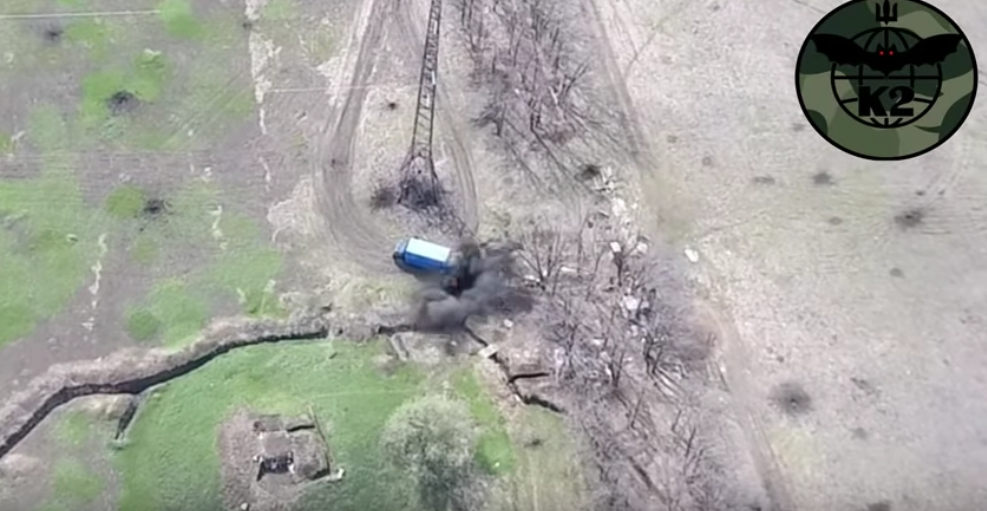 Používání drónů v bojích o Doněck