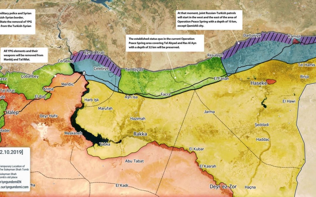 Rusko-Turecká dohoda o rozdělení severní Sýrie
