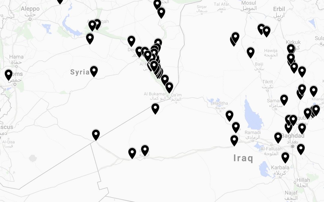 Útoky IS v Sýrii a Iráku za I/2020